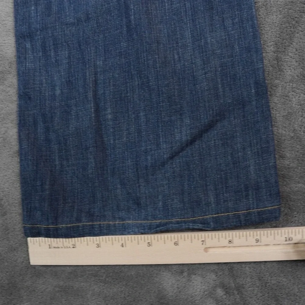 Levis 527 Jeans Mens 42x30 Blue‎ Medium Wash Bootcut Denim Cowboy Baggy Fading